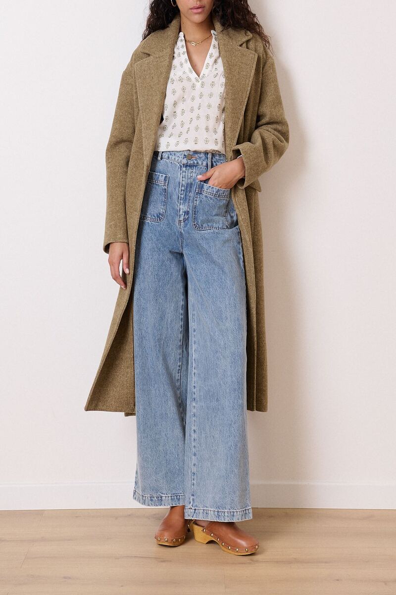 ABRIGO LARGO TRAVIS COLOR KAKI